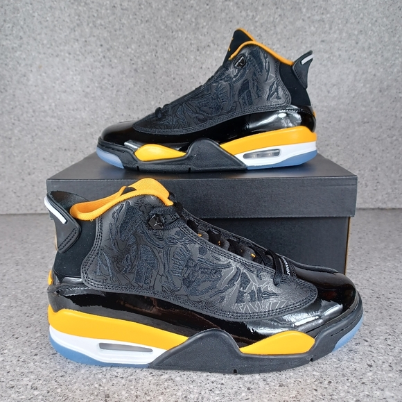Nike Air Jordan Dub Zero Black Taxi Sneakers Shoes